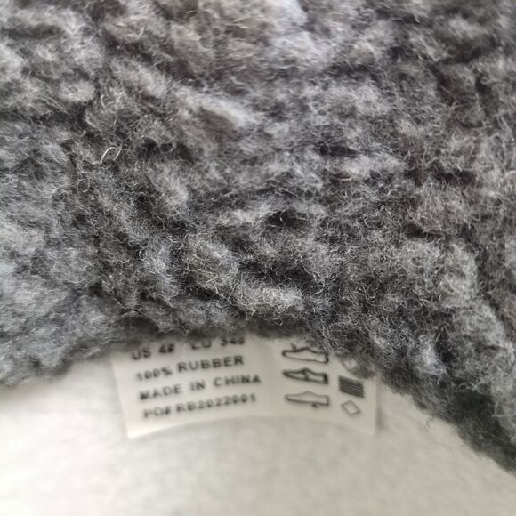 RainAngel Kids Boys 4 Gray Dinosaur Print Rubber Rain Boots, Insulated Lining - Picture 9 of 11